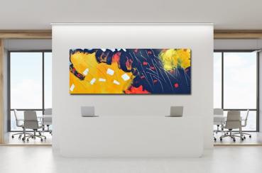 Large-format works of art Waiting room practice reception - Abstract 1319